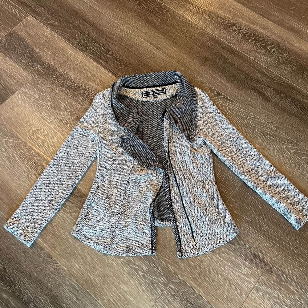BNCI by Blanc Noir Size Medium black and white jacket